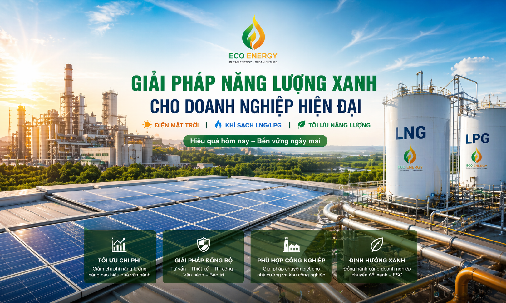 Eco Energy - Nhà máy, điện mặt trời và giải pháp LNG